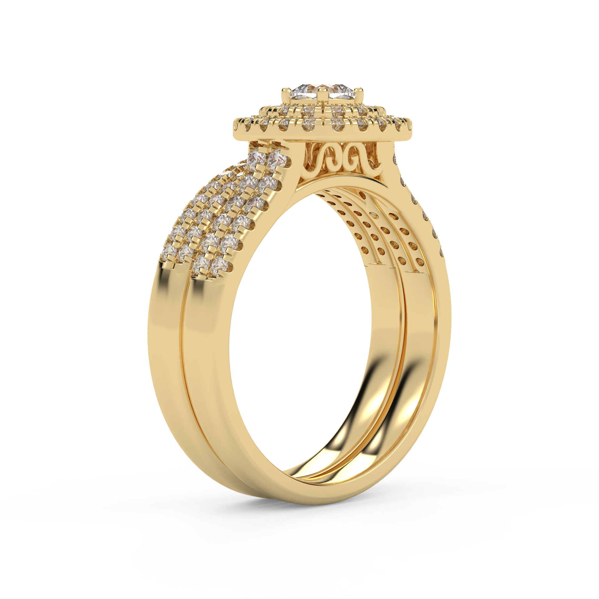 IGI Certified Bridal Set Ring