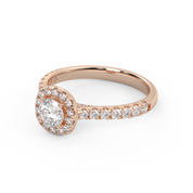 IGI Certified Round Shape 1.00 Carat Lab Grown Diamond Engagement Ring