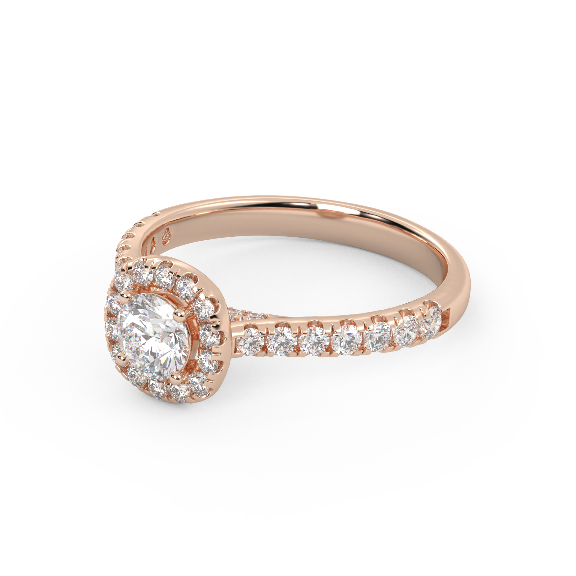 IGI Certified Round Shape 1.00 Carat Lab Grown Diamond Engagement Ring