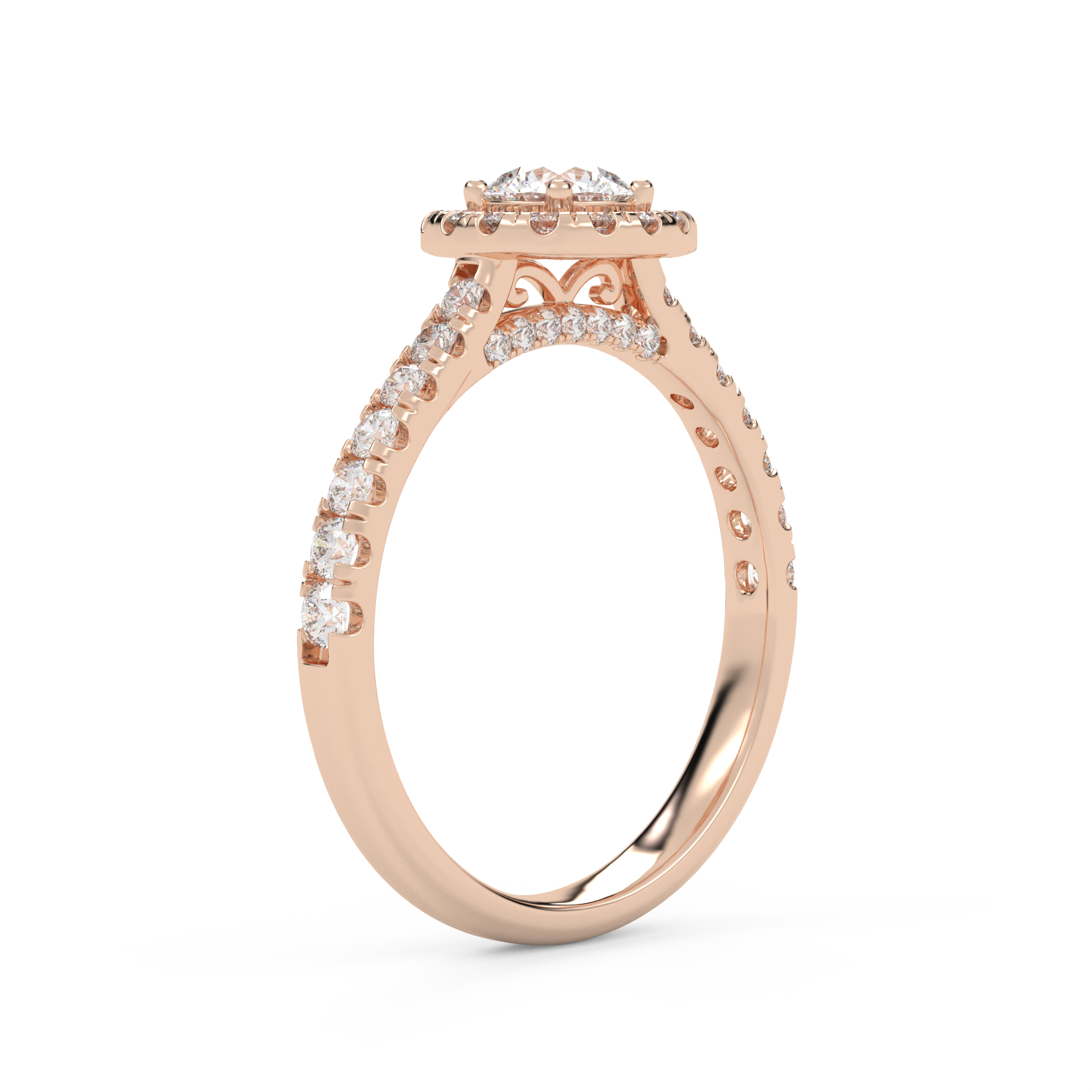 IGI Certified Round Shape 1.00 Carat Lab Grown Diamond Engagement Ring
