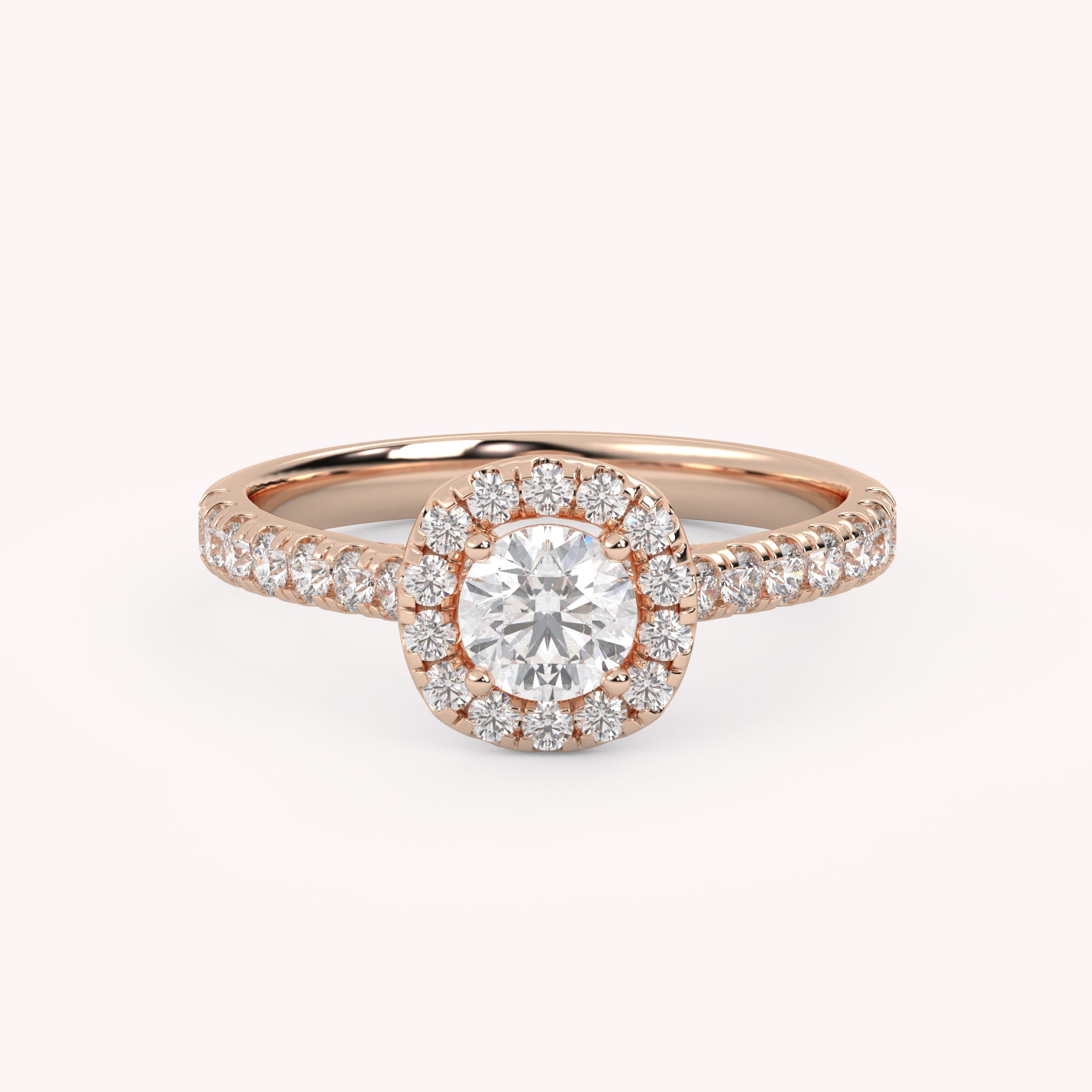 IGI Certified Round Shape 1.00 Carat Lab Grown Diamond Engagement Ring