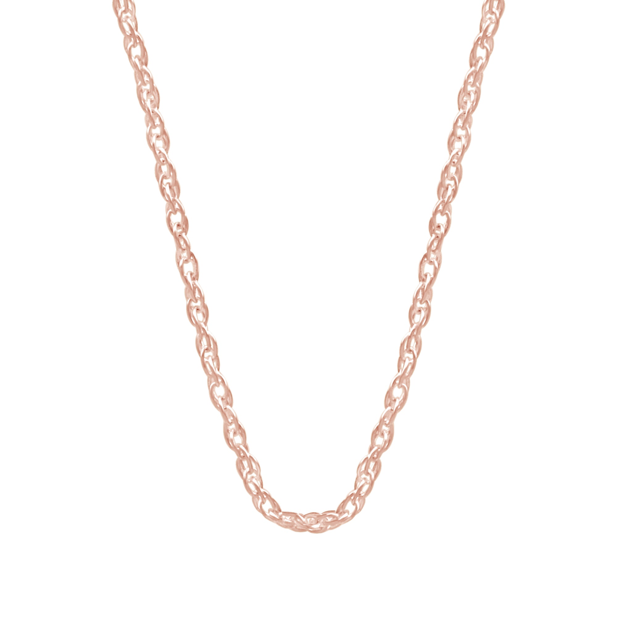 Twisted Braided 18 Inch Rope Chain with Spring-Ring Clasp