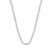 Twisted Braided 18 Inch Rope Chain with Spring-Ring Clasp