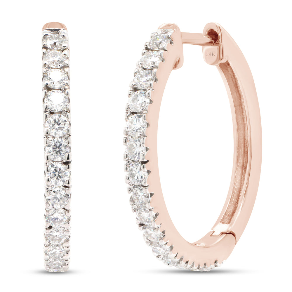 
                      
                        1 1/10 ct. t.w Round Cut Lab Created Moissanite Diamond Hoop Earrings In 10K Or 14K Solid Gold (1.10 Cttw)
                      
                    