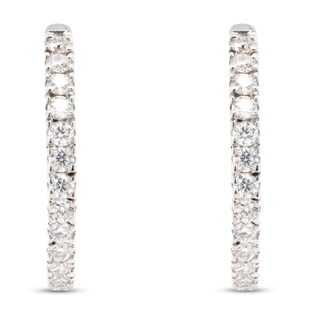 
                      
                        1 1/10 ct. t.w Round Cut Lab Created Moissanite Diamond Hoop Earrings In 10K Or 14K Solid Gold (1.10 Cttw)
                      
                    