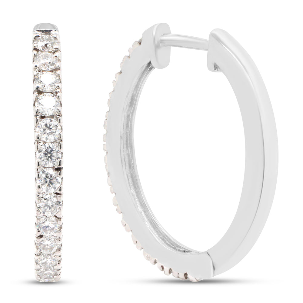 
                      
                        1 1/10 ct. t.w Round Cut Lab Created Moissanite Diamond Hoop Earrings In 10K Or 14K Solid Gold (1.10 Cttw)
                      
                    