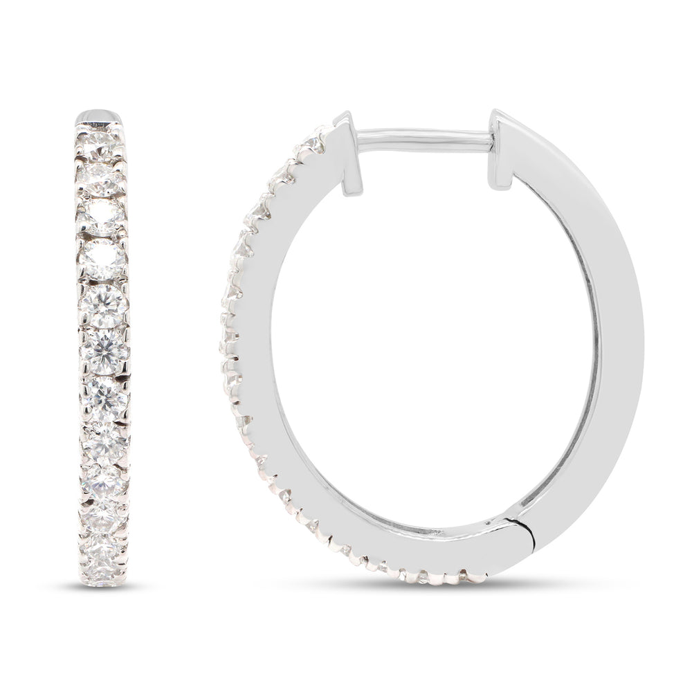 
                      
                        1 1/10 ct. t.w Round Cut Lab Created Moissanite Diamond Hoop Earrings In 10K Or 14K Solid Gold (1.10 Cttw)
                      
                    