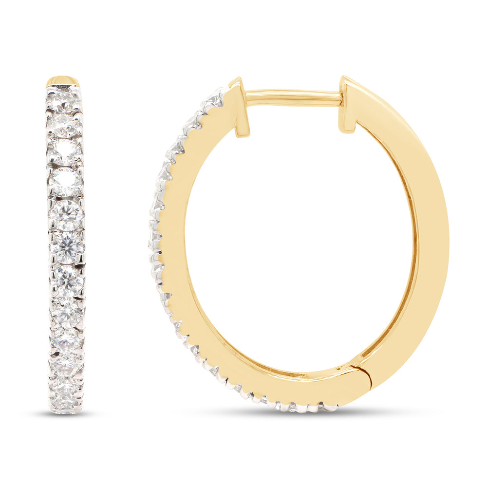 
                      
                        1 1/10 ct. t.w Round Cut Lab Created Moissanite Diamond Hoop Earrings In 10K Or 14K Solid Gold (1.10 Cttw)
                      
                    