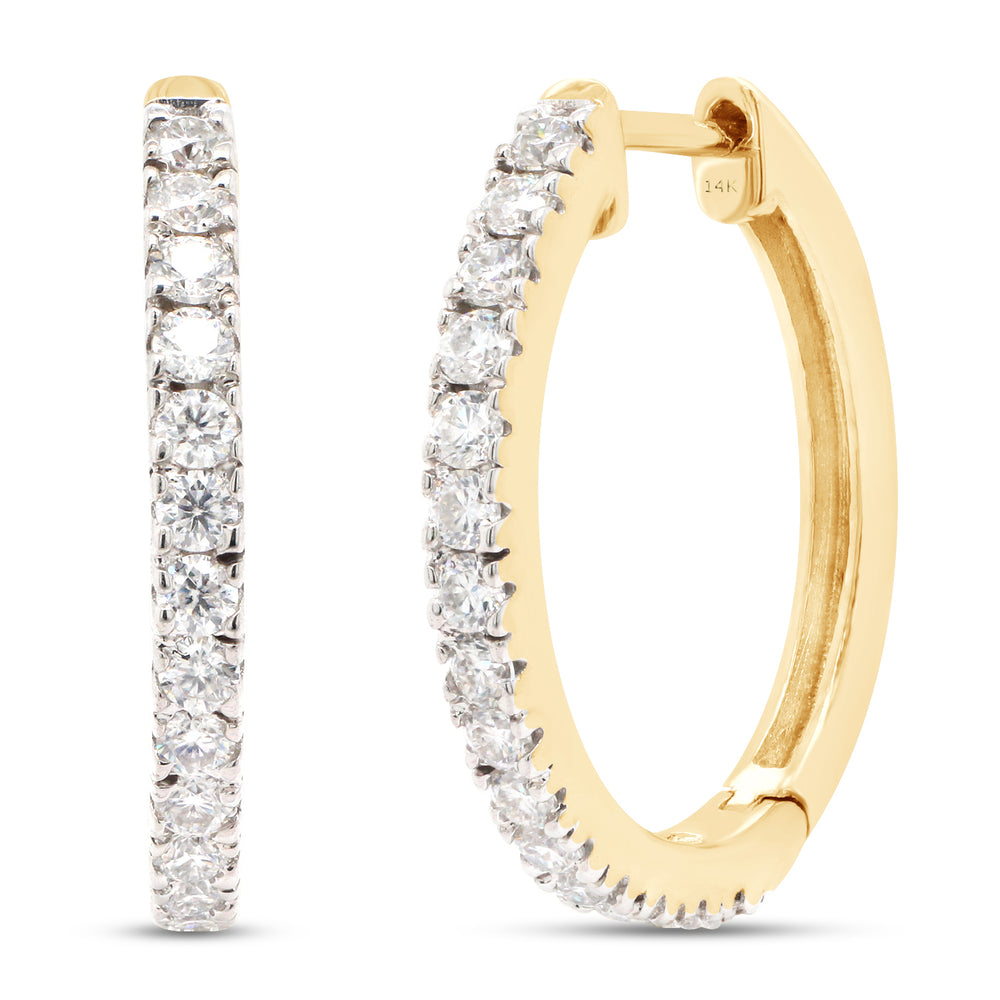 
                      
                        1 1/10 ct. t.w Round Cut Lab Created Moissanite Diamond Hoop Earrings In 10K Or 14K Solid Gold (1.10 Cttw)
                      
                    