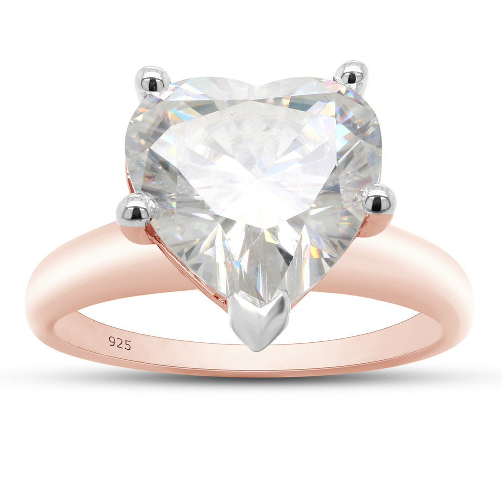 
                      
                        3.17 Carat Heart Shape Lab Created Moissanite Diamond Solitaire Promise Ring In 925 Sterling Silver
                      
                    