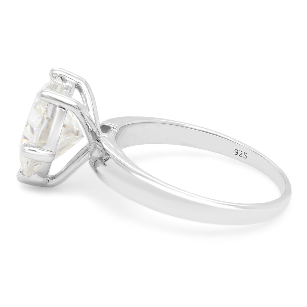 
                      
                        3.17 Carat Heart Shape Lab Created Moissanite Diamond Solitaire Promise Ring In 925 Sterling Silver
                      
                    