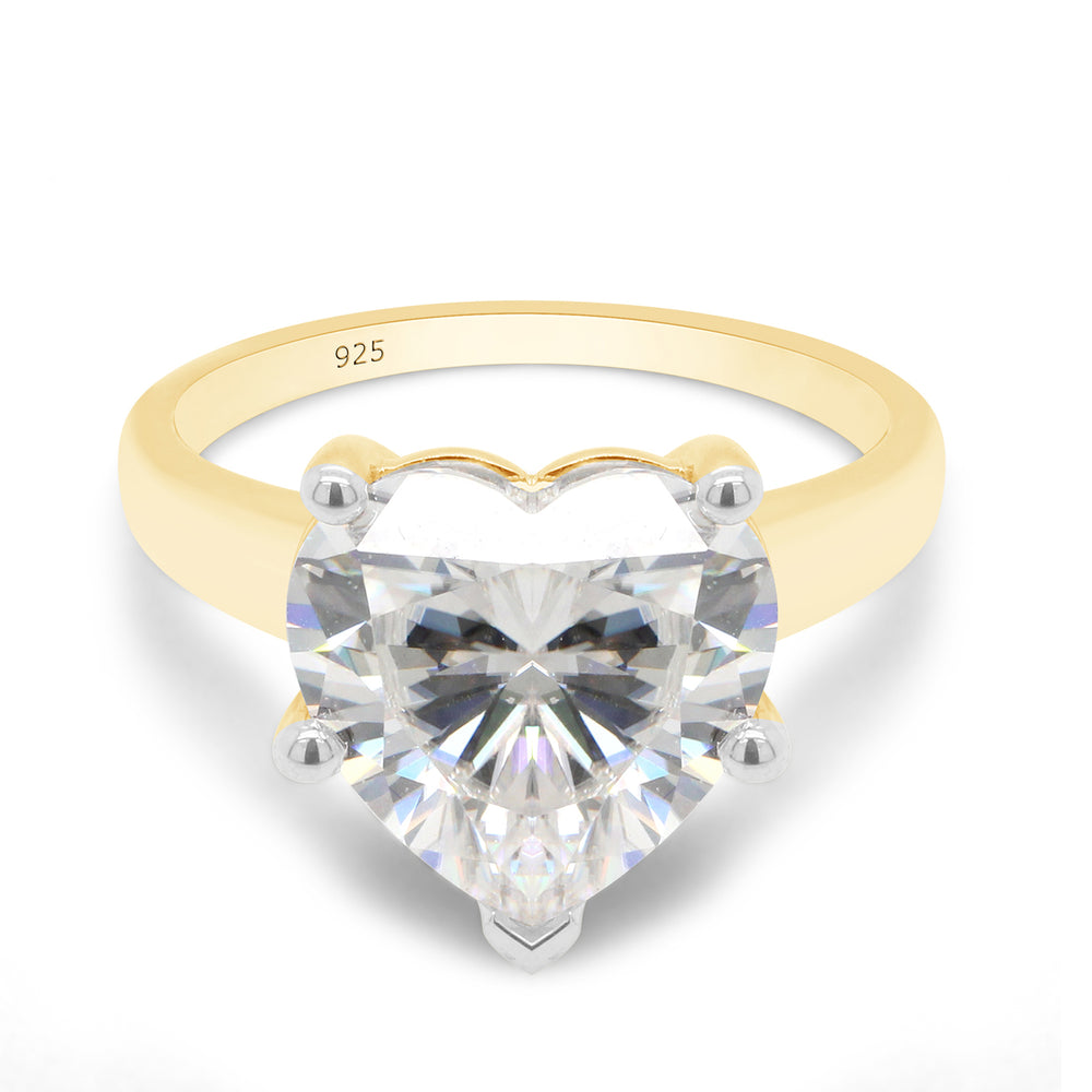 
                      
                        3.17 Carat Heart Shape Lab Created Moissanite Diamond Solitaire Promise Ring In 925 Sterling Silver
                      
                    