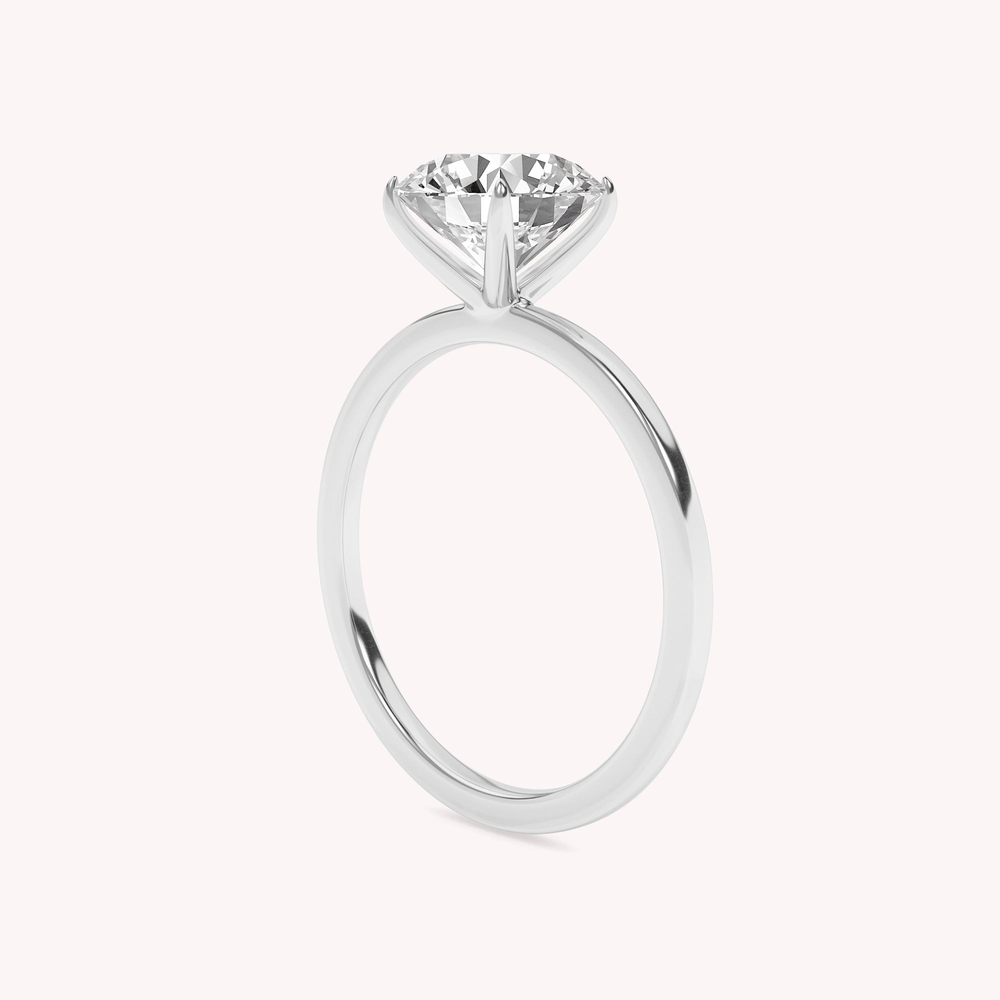 Lucas Petite Lab Grown Diamond Solitaire Engagement Ring