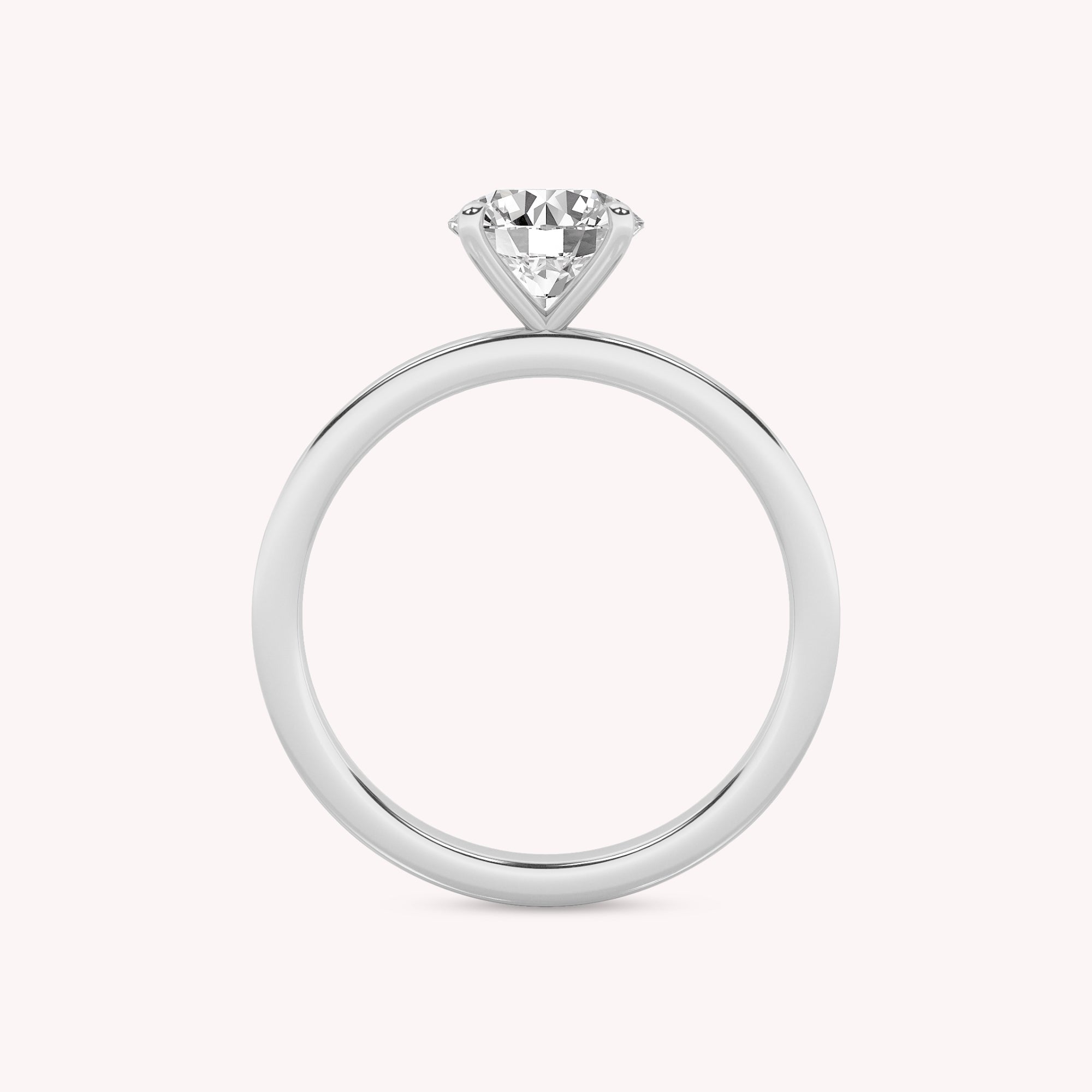 Lucas Petite Lab Grown Diamond Solitaire Engagement Ring