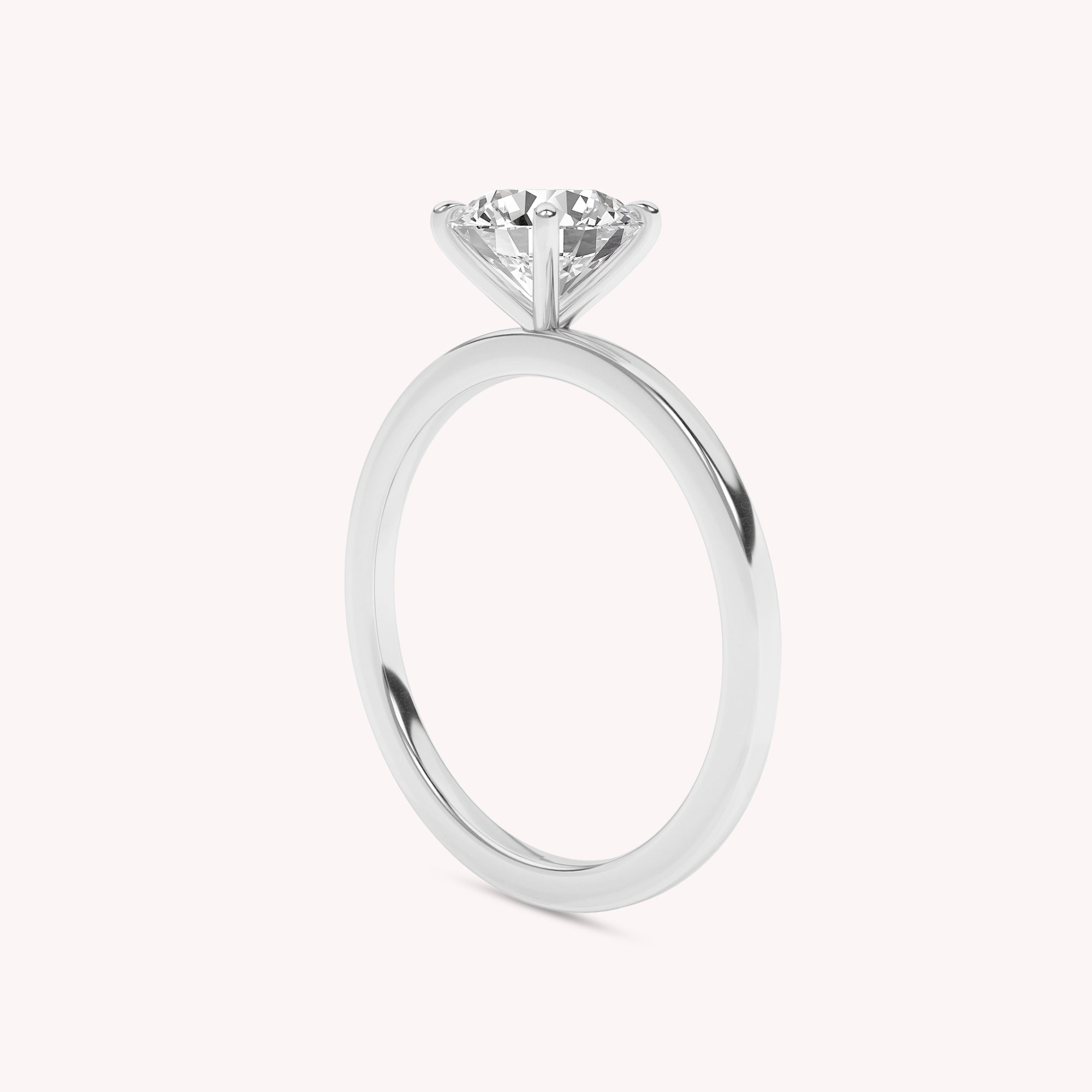 Lucas Petite Lab Grown Diamond Solitaire Engagement Ring