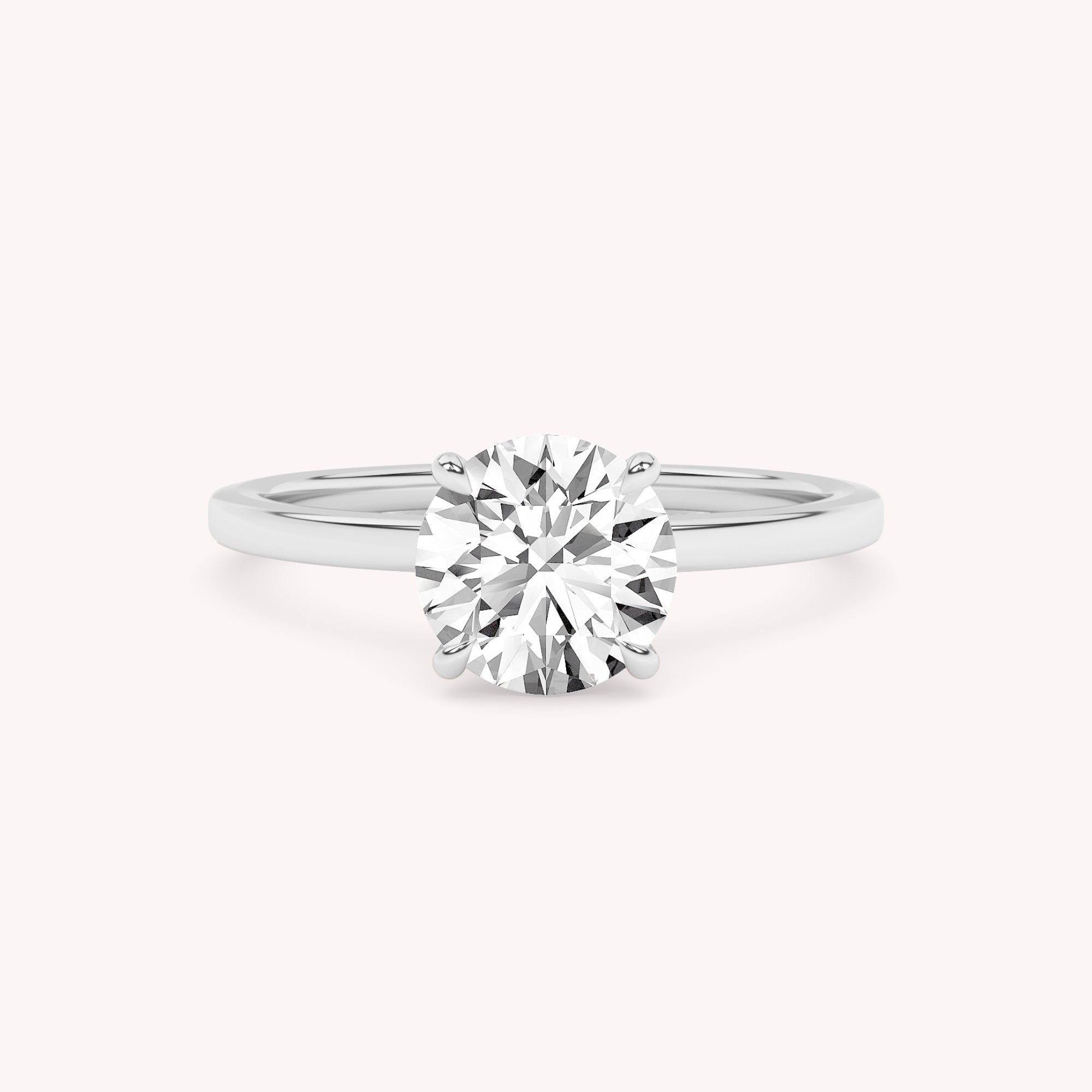 Lucas Petite Lab Grown Diamond Solitaire Engagement Ring