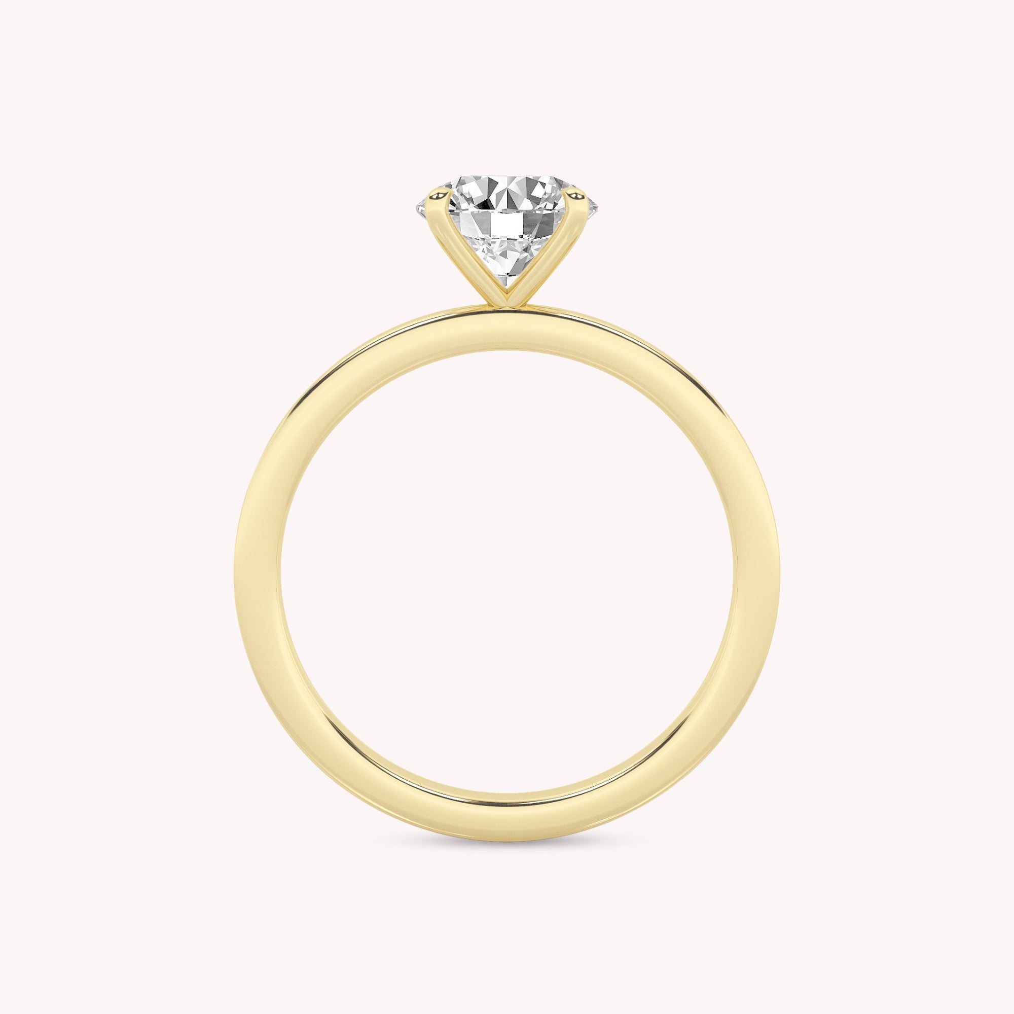 Lucas Petite Lab Grown Diamond Solitaire Engagement Ring