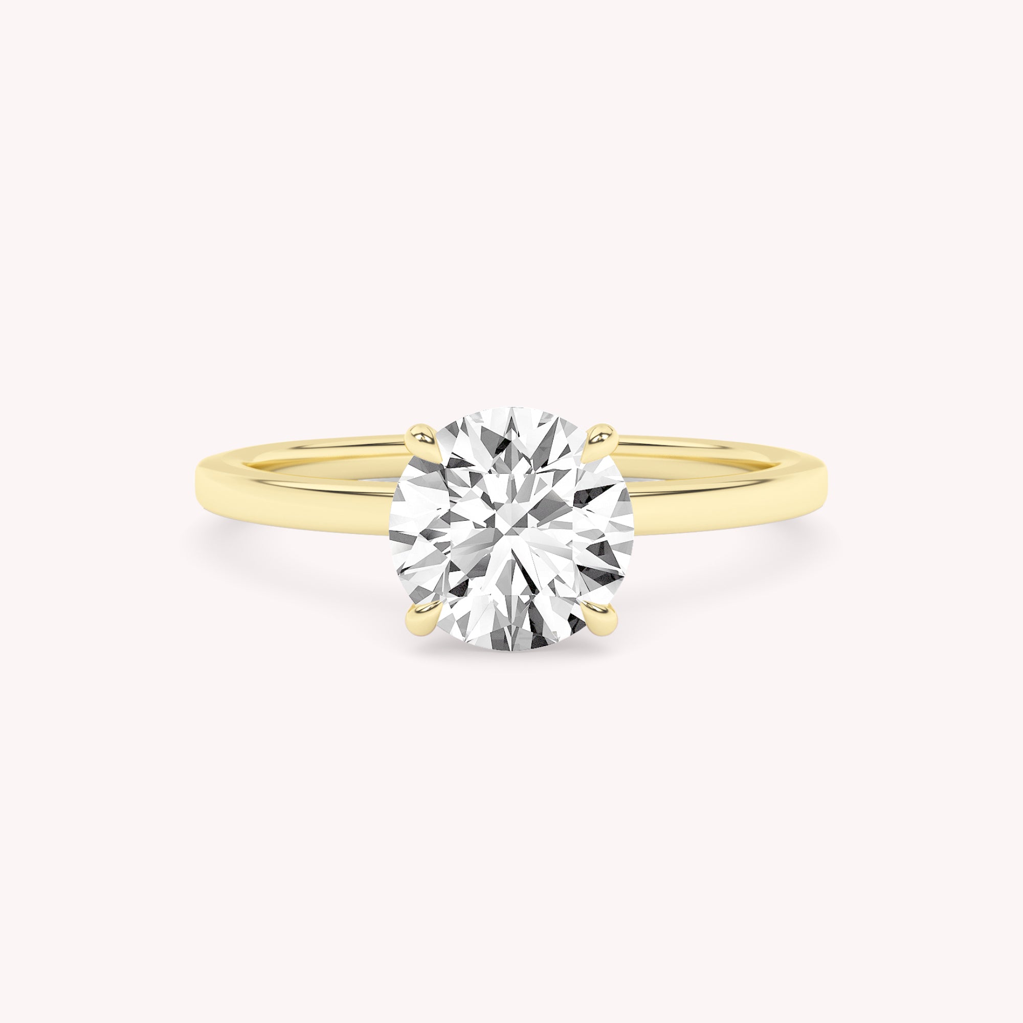 Lucas Petite Lab Grown Diamond Solitaire Engagement Ring