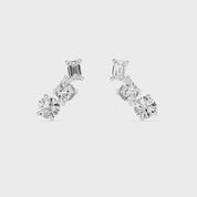 Gaia Trio Multi Shape Stud Earrings