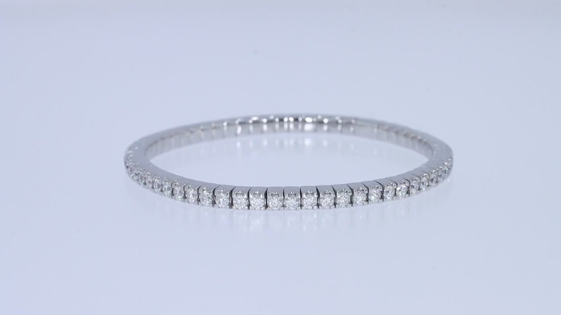 3MM Tennis Bracelet In Lab Created Moissanite