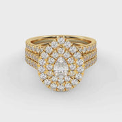 IGI Certified Pear and Round Bridal Set