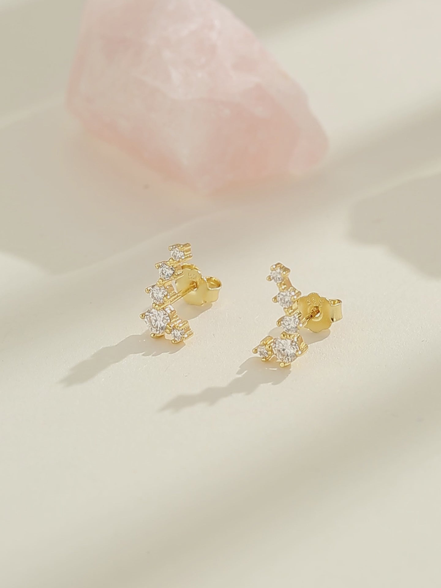 5 Stone Crawler Earrings