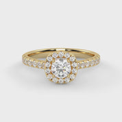 IGI Certified Round Shape 1.00 Carat Lab Grown Diamond Engagement Ring