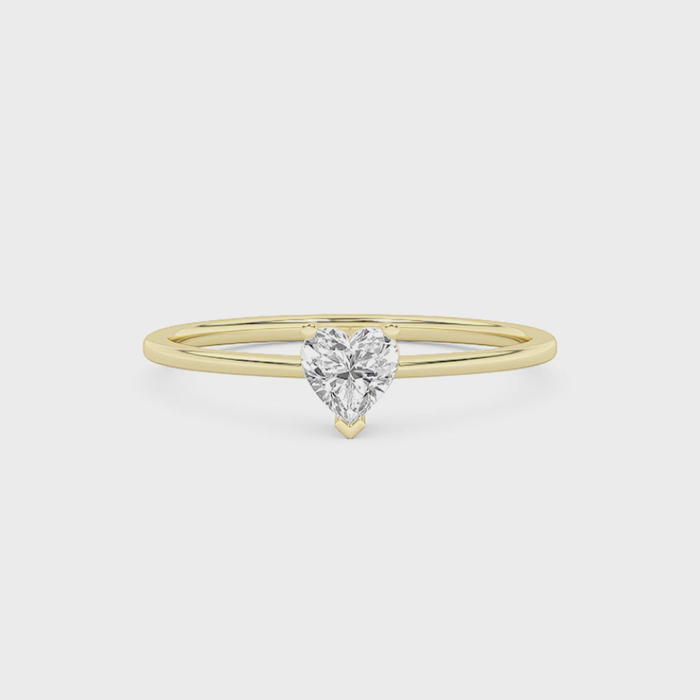 Annie Heart Solitaire Engagement Ring