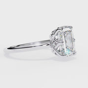 Amanda 6-Prong Emerald Cut Lab Grown Diamond Engagement Ring