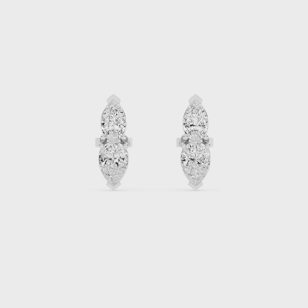 Dede Pear Shaped Stud Earrings