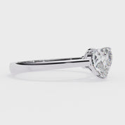 Solitaire Heart Lab Grown Diamond Promise Ring