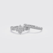 Marquise Cut Bridal Set Lab Grown Diamond Ring