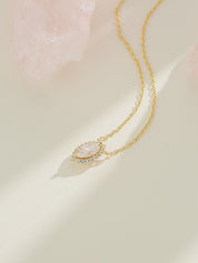 Marquise Moissanite Diamond Necklace