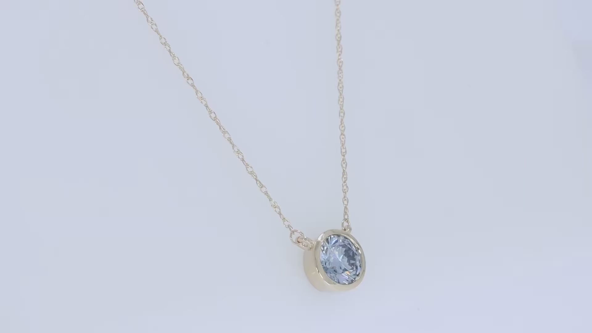Solitaire 1.00 Carat Lab-Grown Diamond Pendant Necklace