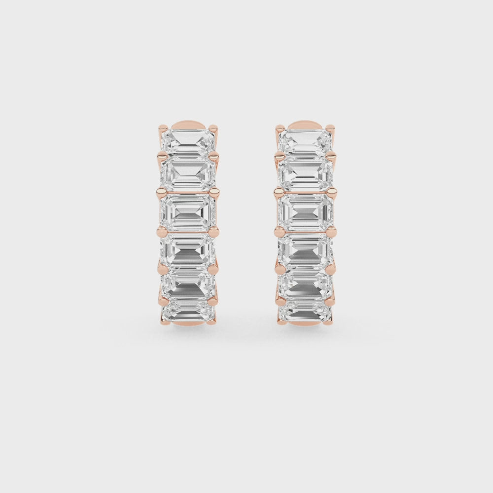 Emma Ladder Hoop Earrings