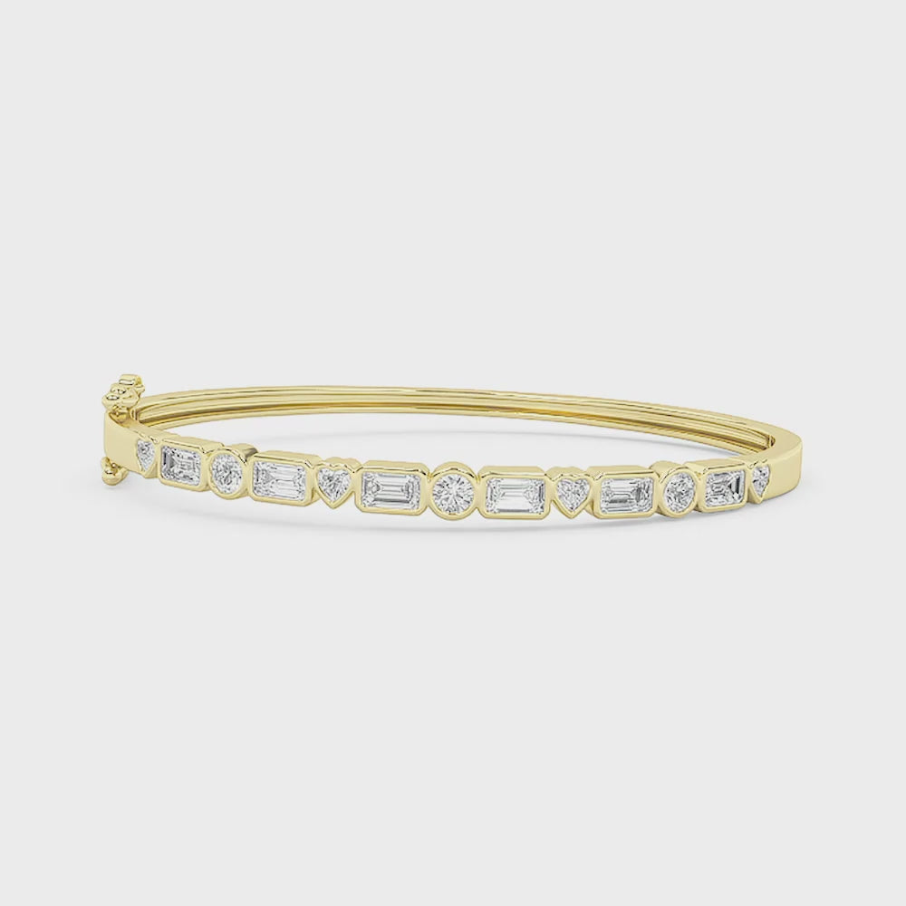 Clio Bezel Set Lab Grown Diamond Bracelet