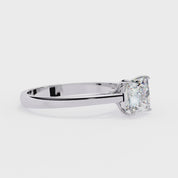 5.5MM Princess Cut Solitaire Lab Grown Diamond Ring