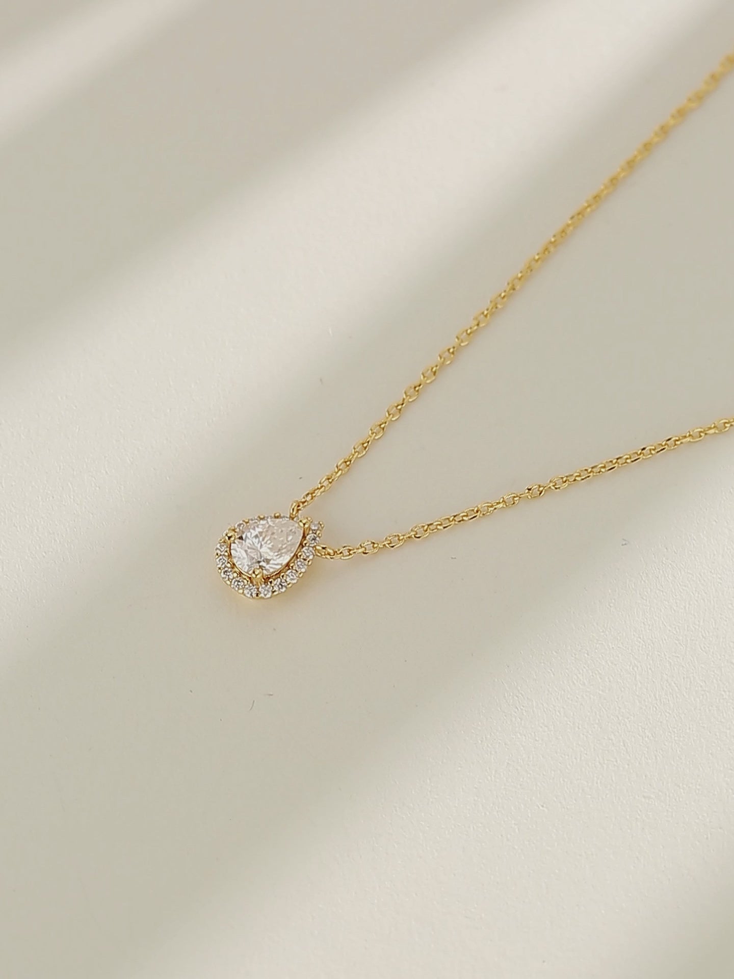 TearDrop Moissanite Diamond Necklace