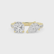 Mila Two Stone Toi-Et-Moi Lab Grown Diamond Ring