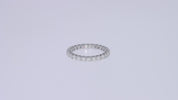 2.5MM Lab Created Moissanite Eternity Ring Band