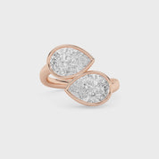 Cali Twins Pear Shaped Two Stone Ring