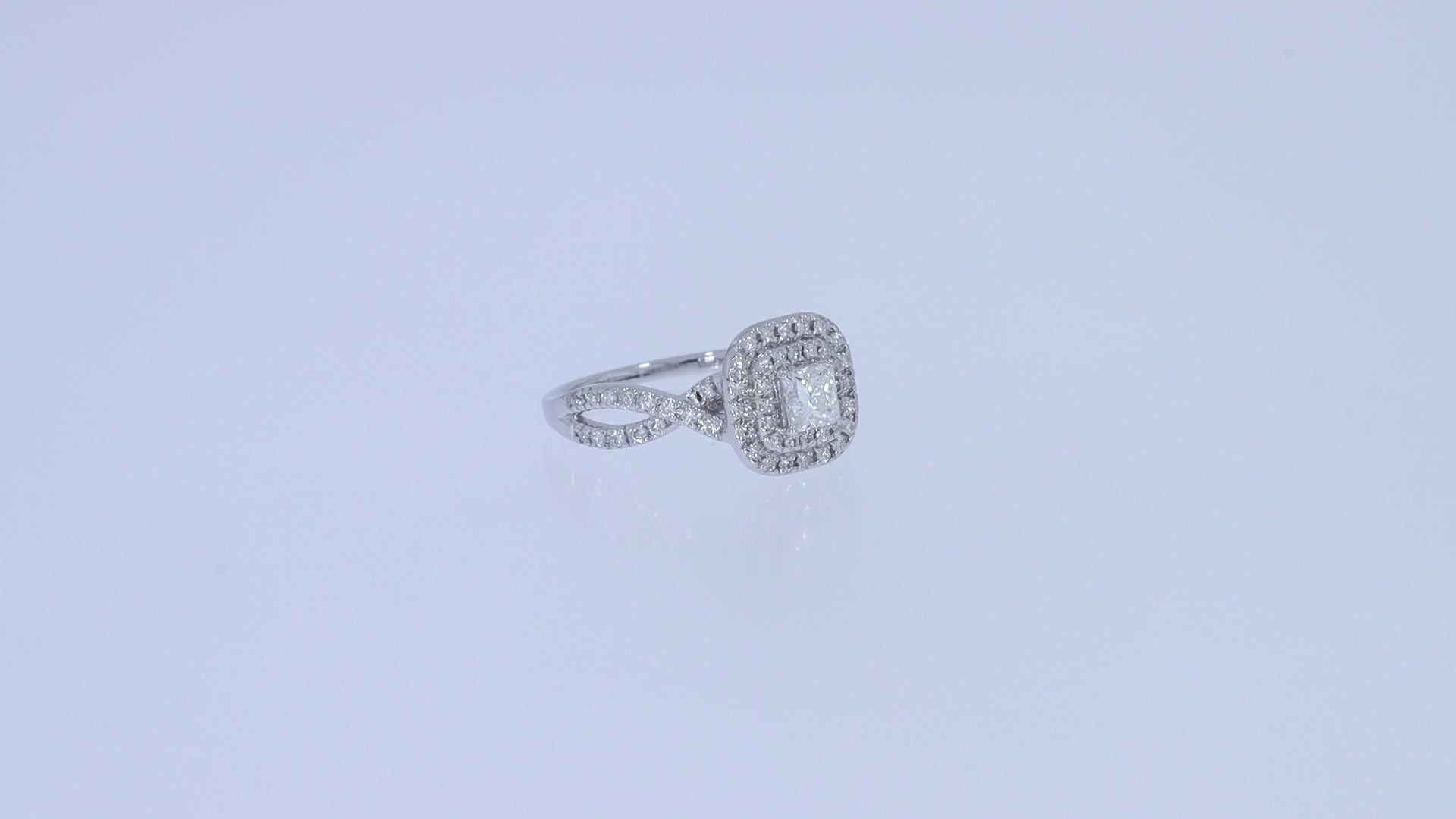 Princess Cut Lab Grown Diamond Engagement Ring