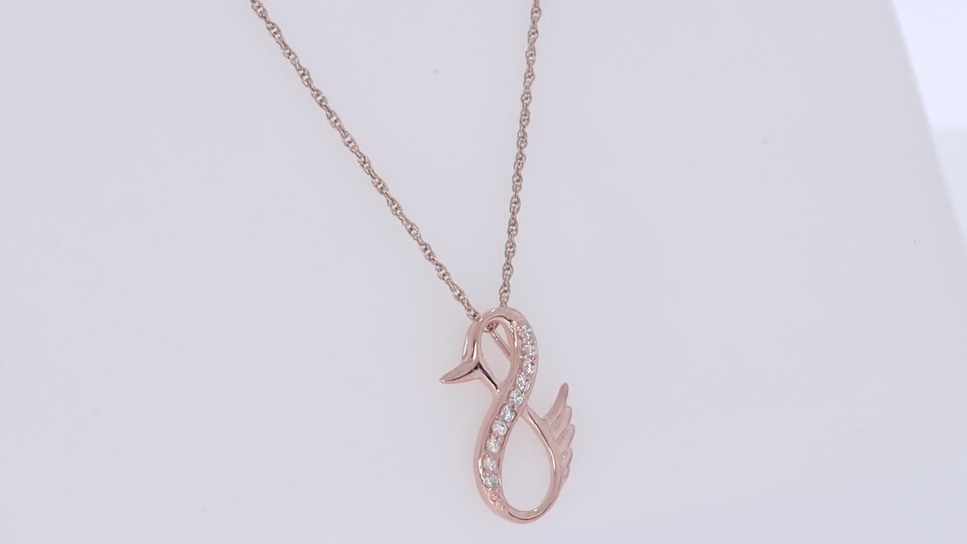 Duck Infinity Pendant Necklace