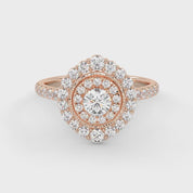 IGI Certified Round Lab Diamond Ring
