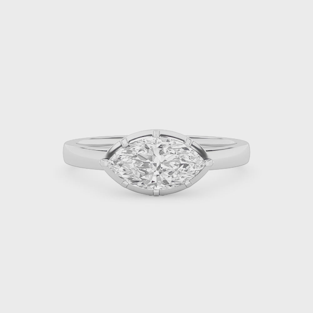 Zoey Marquise Solitaire Engagement Ring