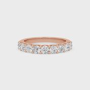 Romy Round Diamond Cut Anniversary Ring