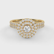 IGI Certified Round Bridal Set Ring