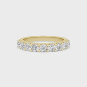 Romy Round Diamond Cut Anniversary Ring