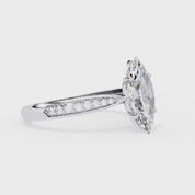 Elin Marquise Cut Solitaire Lab Grown Diamond Engagement Ring