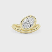 Nila Twisted Solitaire Engagement Ring